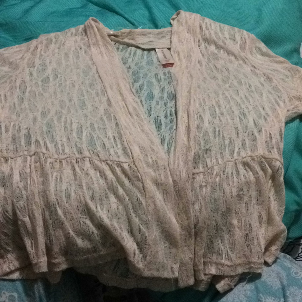 Light beige cardigan